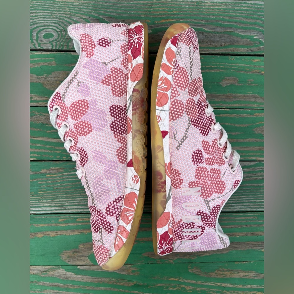 Nobull Cherry Blossom Womens Sz 8.5 Mens Sz 7 Pink Running Training Shoes - Picture 5 of 16